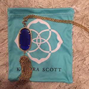 Kendra Scott Rayne blue long necklace